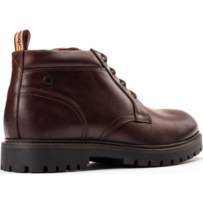 Base London Cobalt Leren Heren Bruine Enkellaarzen