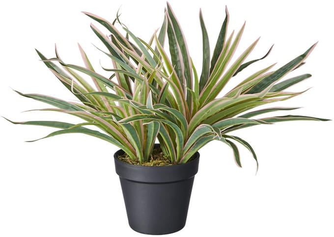 Kunstplant Siergras roze H30cm - HTT Decorations kunstplanten