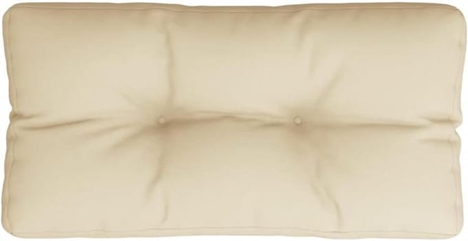 Palletkussen - Buiten kussen Zitkussen - Buiten Meubels - Waterdicht Polyester - 70x40x12 cm - Beige