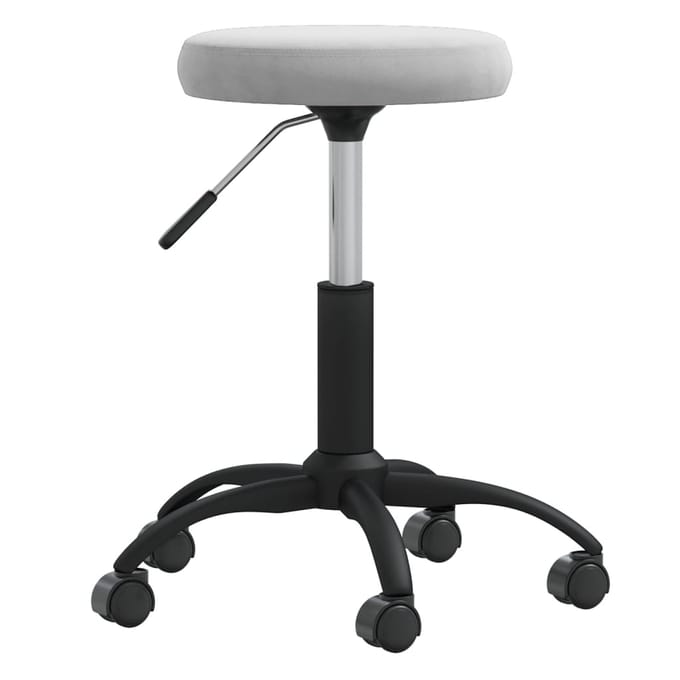 vidaXL - Massagekruk - fluweel - lichtgrijs