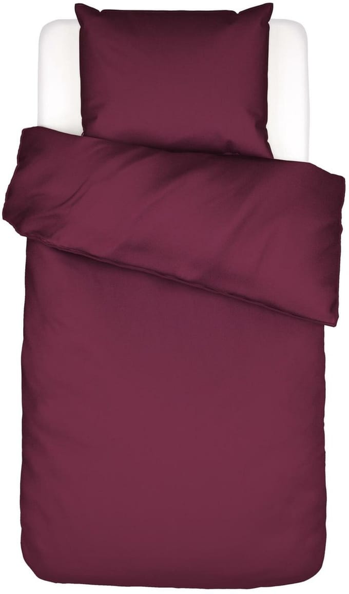 ESSENZA Guy Dekbedovertrek Cherry - Eenpersoons – 140x220 cm + 1 kussensloop 60x70 cm