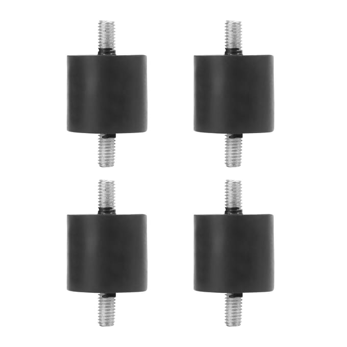 4 stuks rubberen schokdemper voetpad dempend antivibratie schroeftype buffer voor luchtcompressoren(M8 )