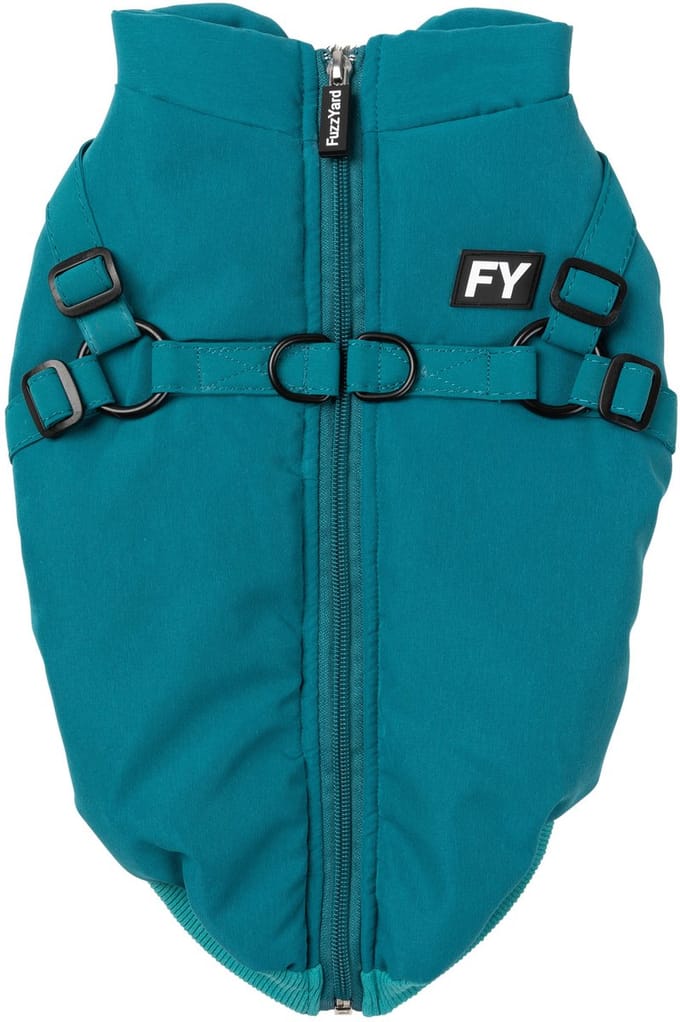 Fuzzyard Hondenjas Flash - Hondenkleding - Teal Size 2