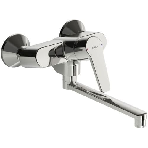 Hansa Polo - Wastafelkraan met draaibare uitloop, Thermo Cool, chroom 51622193