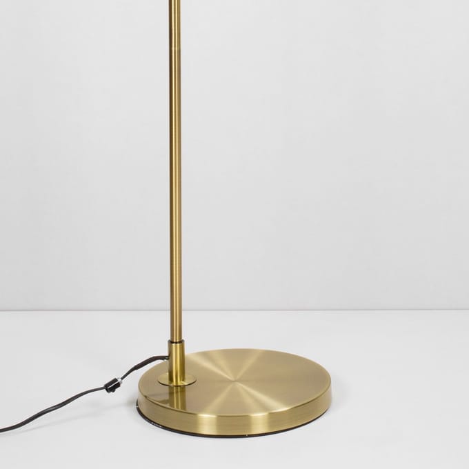 Design staande lamp Connor - smoke glas met spiegeleffect