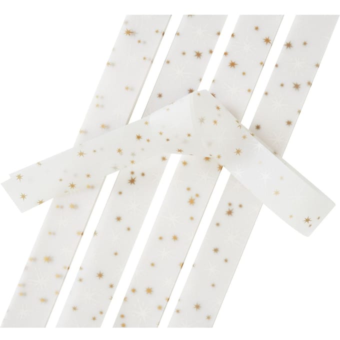 Transparante papier strips "Kristalsterren"