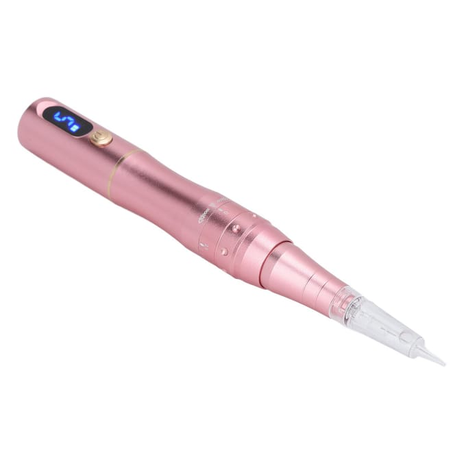 Professionele Microblading Machine Semi-Permanente Make-up Tattoo Pen voor Wenkbrauw Eyeliner Lip Roos EU Plug pink