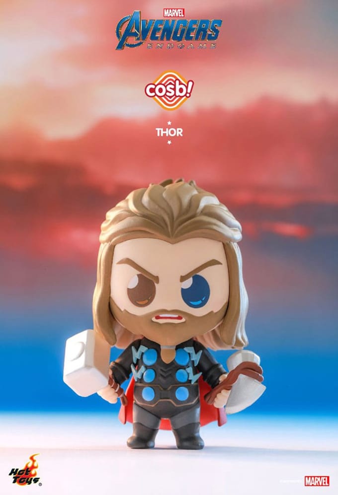 Hot Toys Avengers: Endgame Cosbi Mini Figure Thor 8 cm Mini-Figuur
