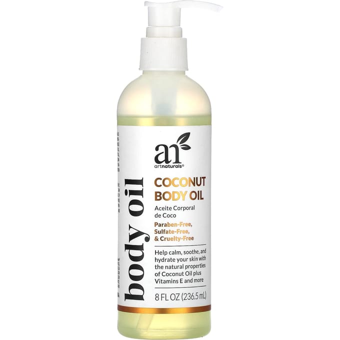 artnaturals, Huile Corporelle à la Noix de Coco, 8 fl oz (236,5 ml) white