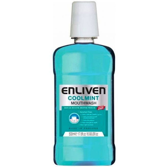 Enliven Cool Mint Blue Mouthwash Alcoholfree 500 ml