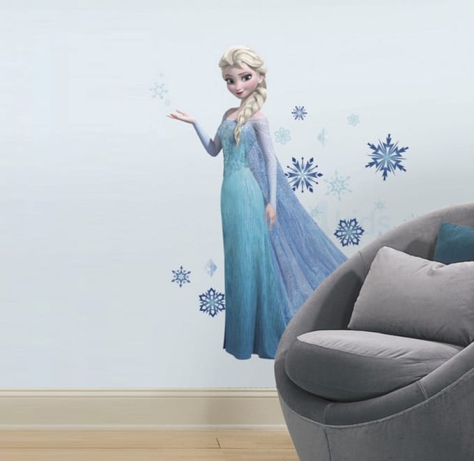 Disney Frozen Elsa - Muursticker - 21x46 cm - Multi