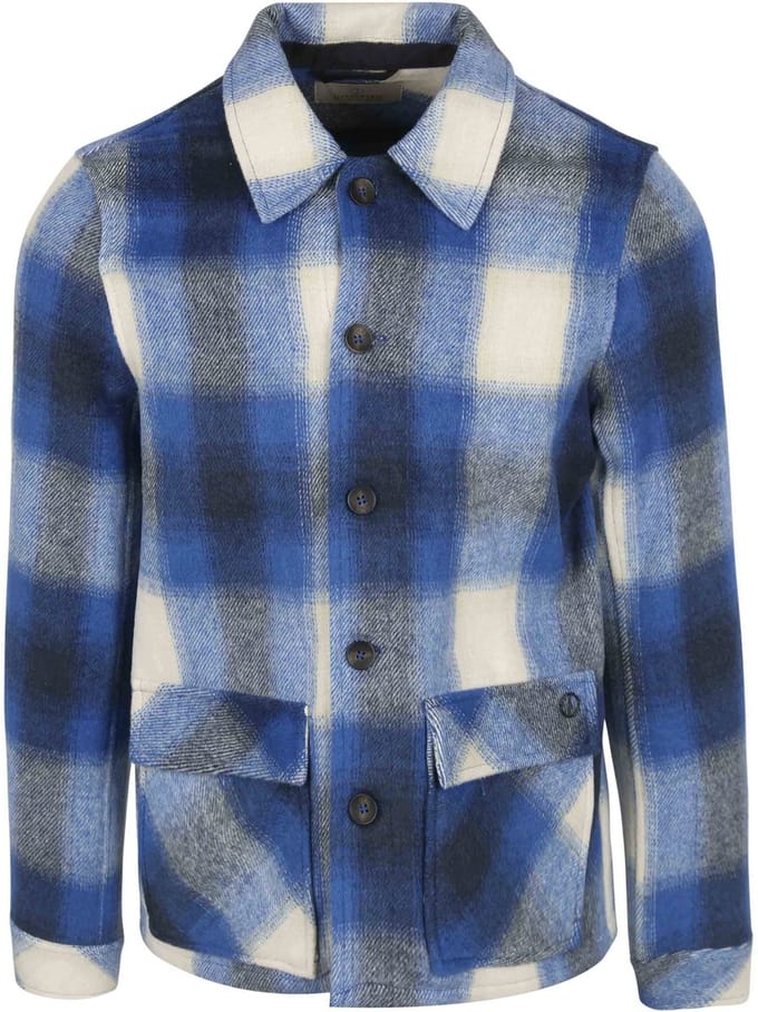 Dstrezzed Overshirt Ruit Donkerblauw (navy) - Maat L - Heren