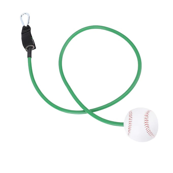 Baseball Softball Trainingshulp Baseball Connector Fitness Elastisch Touw Latex Spanning voor Diverse groen