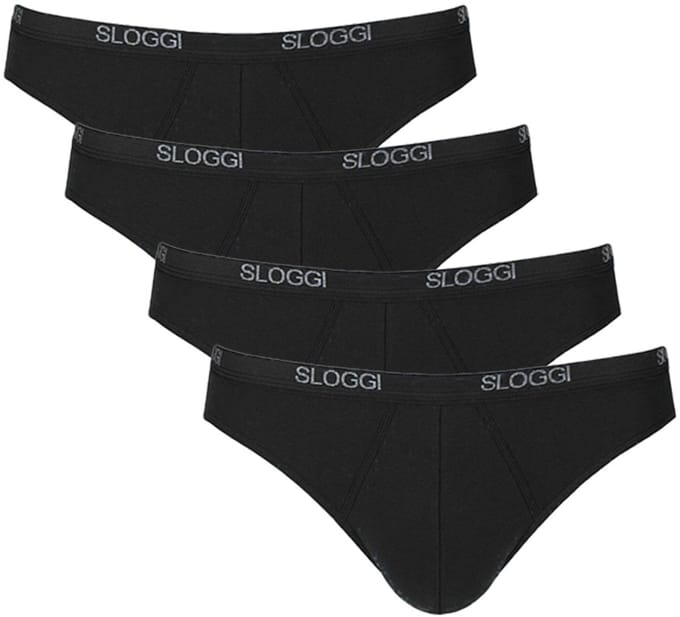 Sloggi men Basic Mini zwart 4-pack = 3+1 gratis