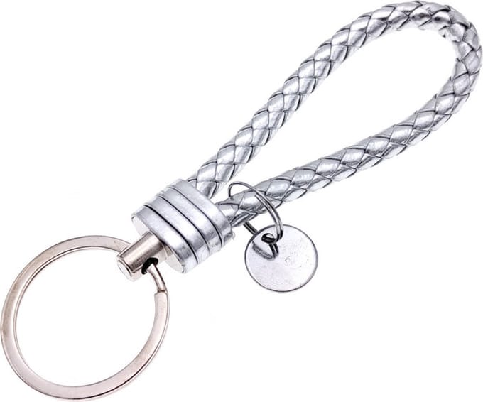 New Age Devi - Sleutelhanger Leer - Zilver
