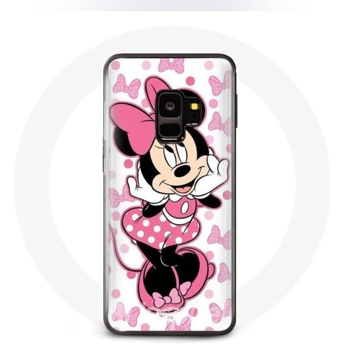 Coque pour Samsung Galaxy S9 plus Minnie Mouse Dessin animé mignon rose