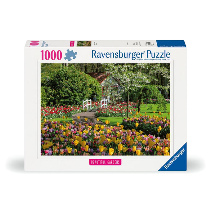 Ravensburger Puzzle Beautiful Gardes - Keukenhof Gardens - Netherlands 1000p