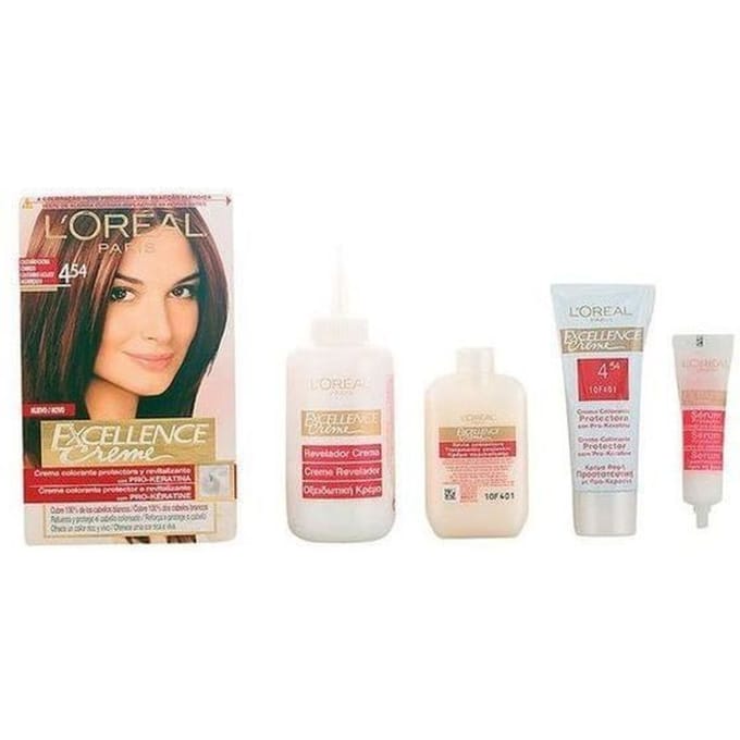 Teinture permanente Excellence L'Oreal Expert Professionnel Châtain acajou cuivré