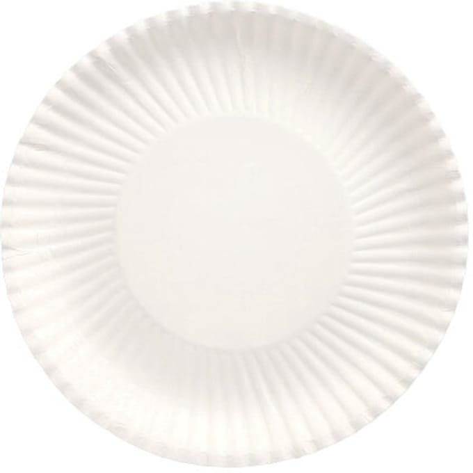 100 Borden diep, karton pure rond Ø 22 cm · 3 cm