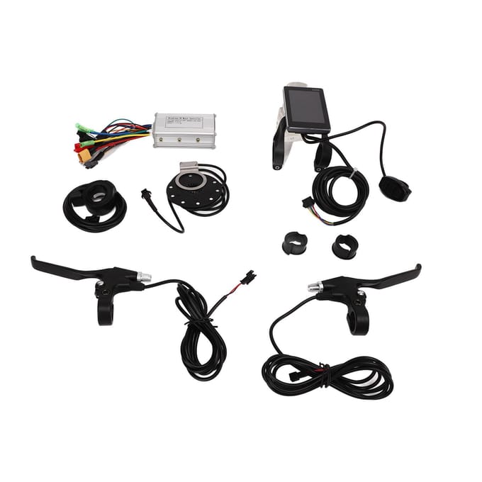 17A 24V 36V 48V 3 Modus Motorcontroller GD06 Paneel Elektrische Fiets Gemodificeerde Controller Set voor 350W black