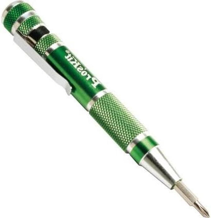 Pocket Schroevendraaier - Bits Set - Klusjes Thuis - 9 Verwisselbare Bits - Compact Formaat - Aluminium