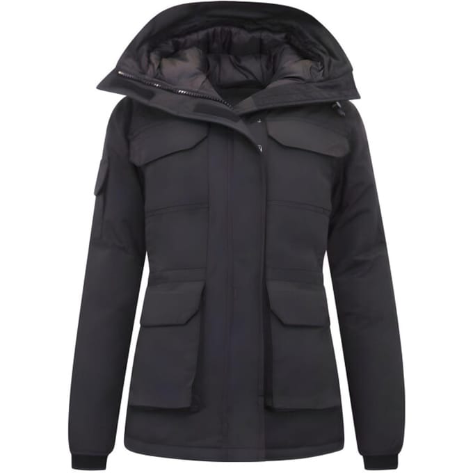 Gewatteerde Jas met Capuchon Dames - 7603 - Zwart