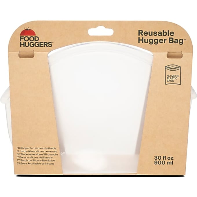 Herbruikbare Siliconen Zak 900ml - Clear