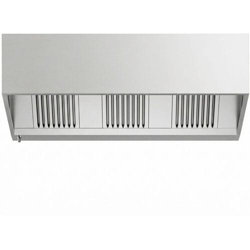 GGM Gastro Kastenhaube - 2000mm - mit Filter & Lampe Zilver