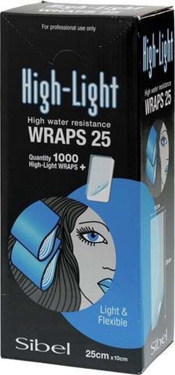 Sibel High-Light Wraps 1000st 10x25cm