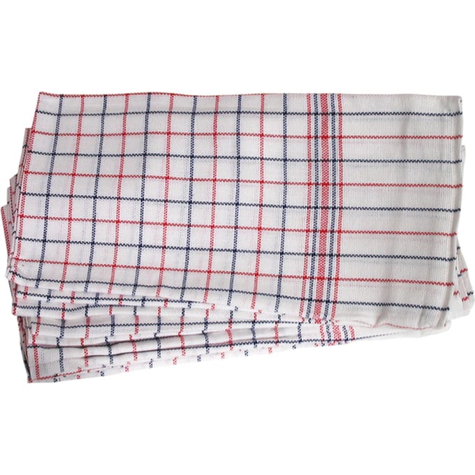 Theedoek Cleaninq nationale ruit 65x65cm 6 stuks