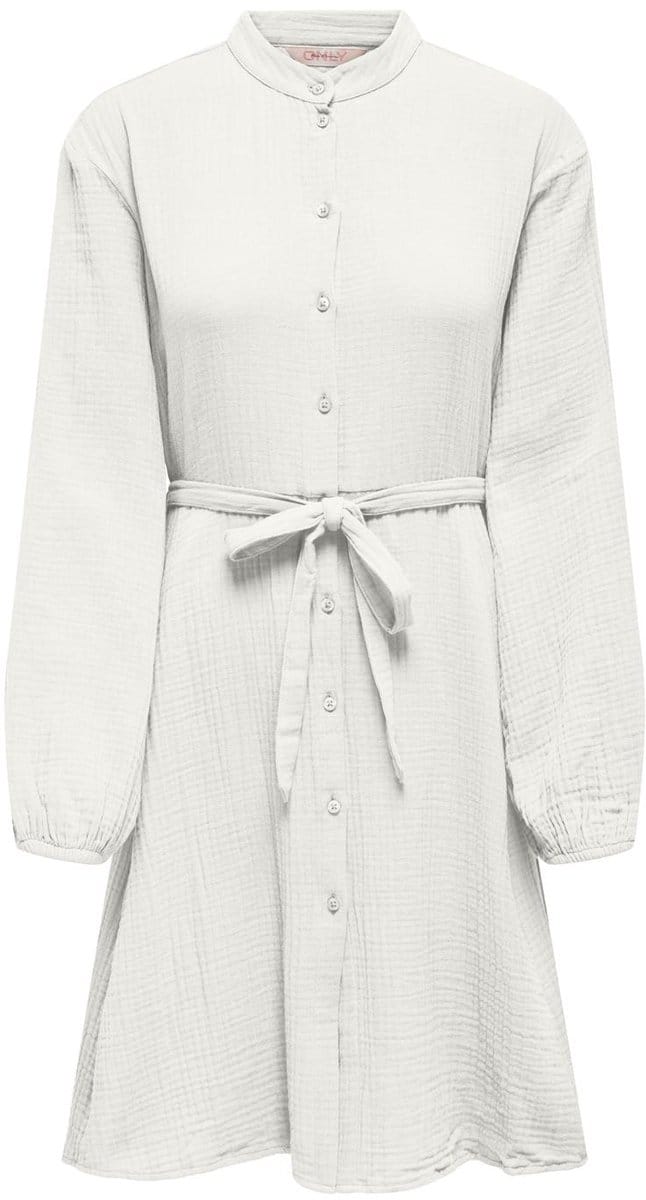 ONLY - ONLTHYRA LS BUTTON BELT DRESS WVN CS - Meisjes - Mini jurken