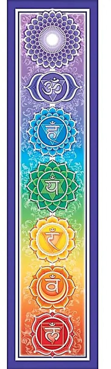 Bumpersticker Rainbow Chakra
