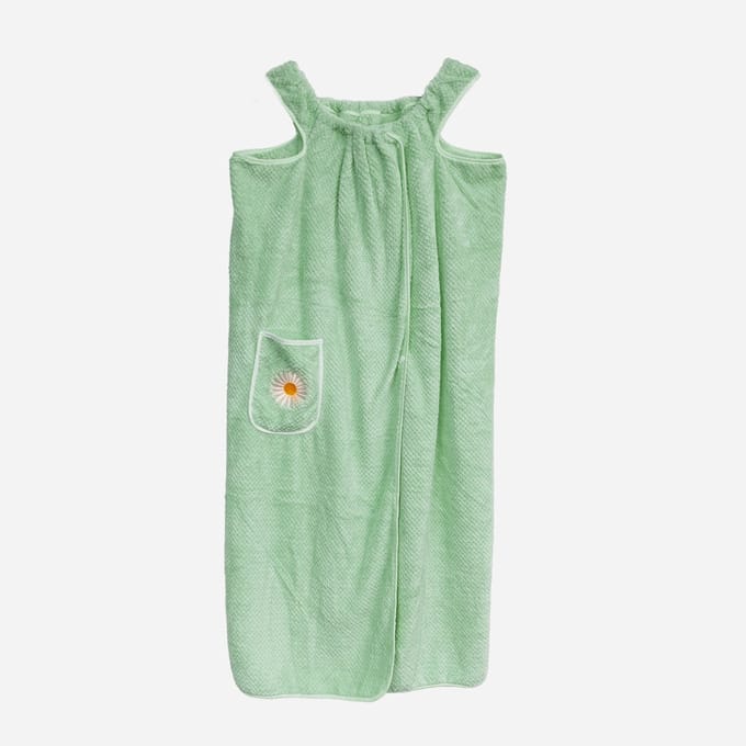 Zoem - Omslagdoek - Sauna - Inclusief haardoek - Badjas - Droogdoek - Mintgroen