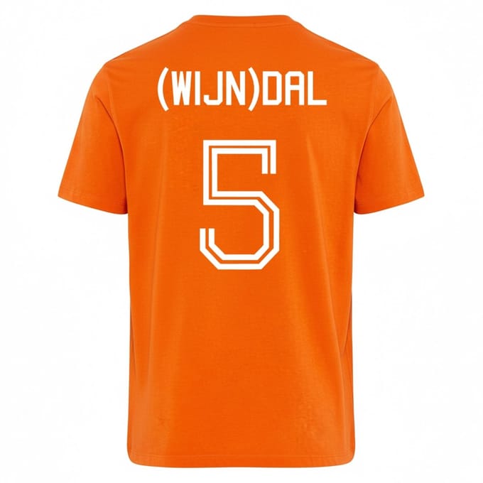 Oranje WK-EK T-shirt (Wijn)dal L