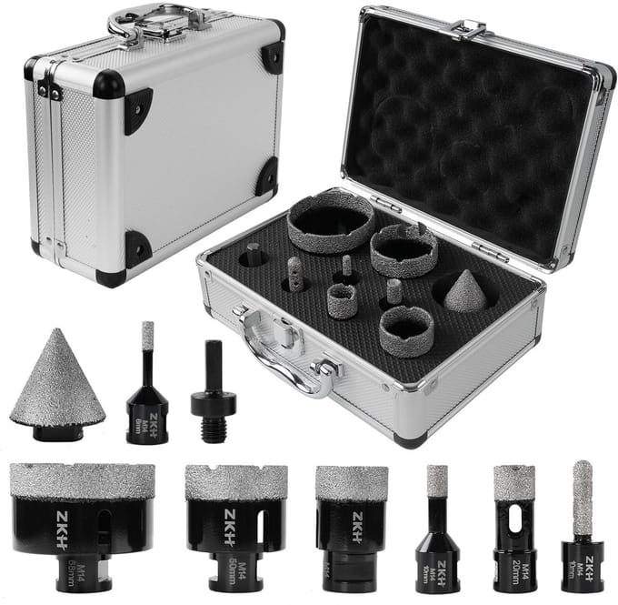Diamantboor Set 9 Delig voor Tegels en Steen