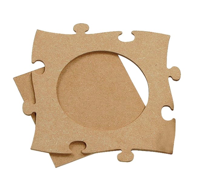 VBS Puzzelkader "Rond", ongeverfd ca. 25 x 25 cm
