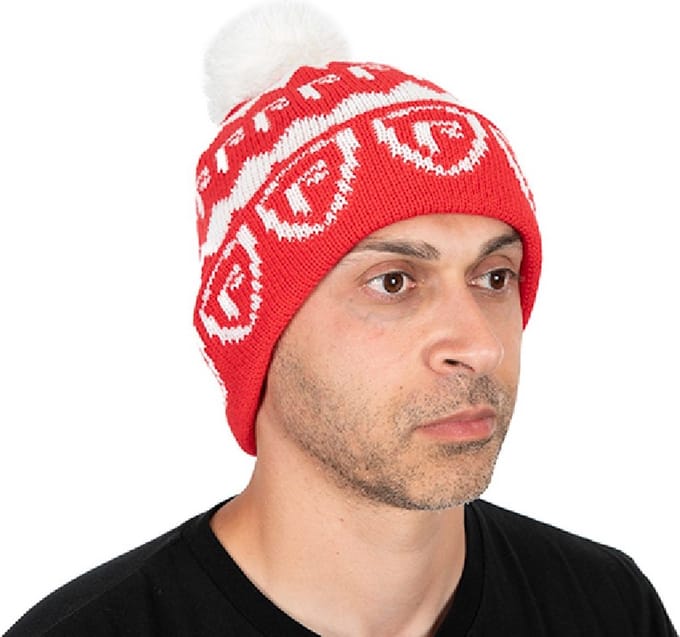 Red & White Bobble Hat