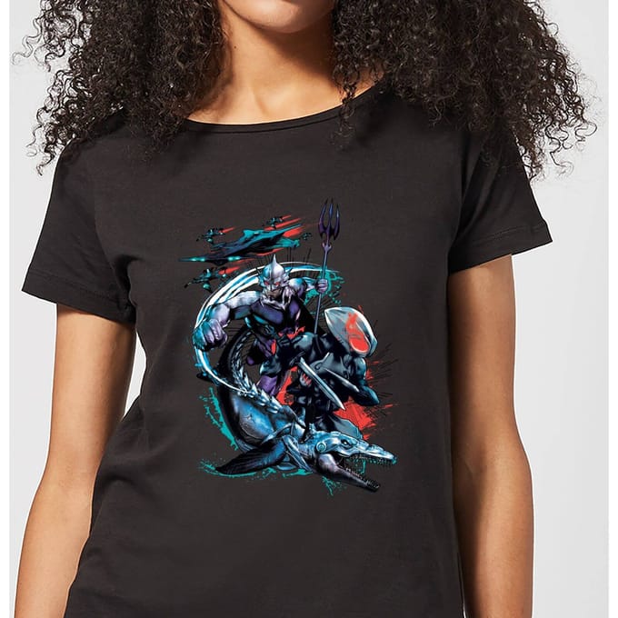 Aquaman Black Manta & Ocean Master dames t-shirt - Zwart - S