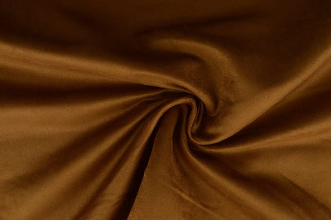 10 meter suedine - Cognac - 100% polyester