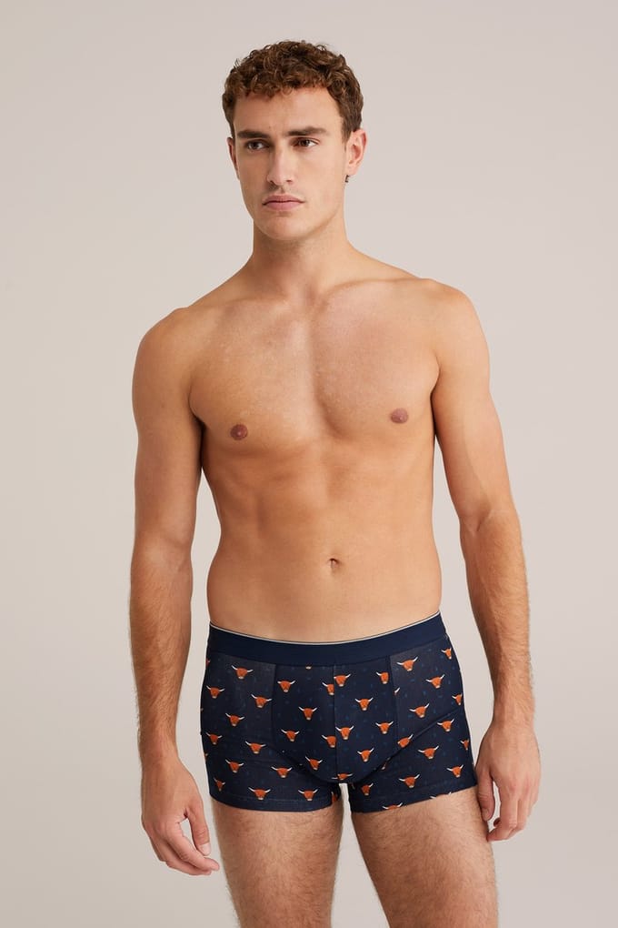WE Fashion Heren boxershort met print
