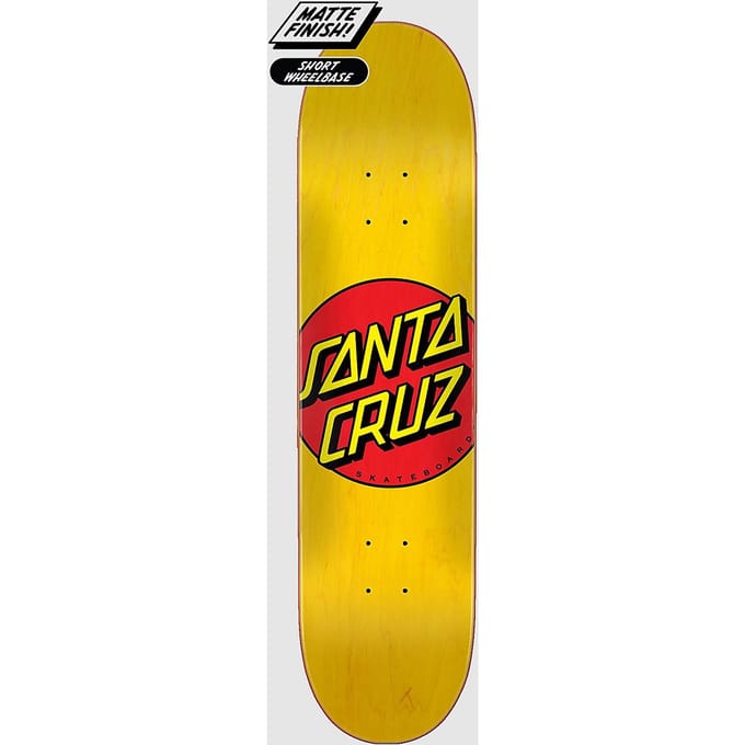 Santa Cruz Classic Dot 7.75" Skateboard Deck geel