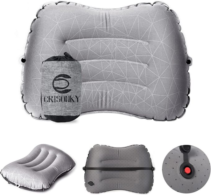 Opblaasbaar Kampeerkussen voor Backpacking en Reizen - Lichtgewicht en Compact