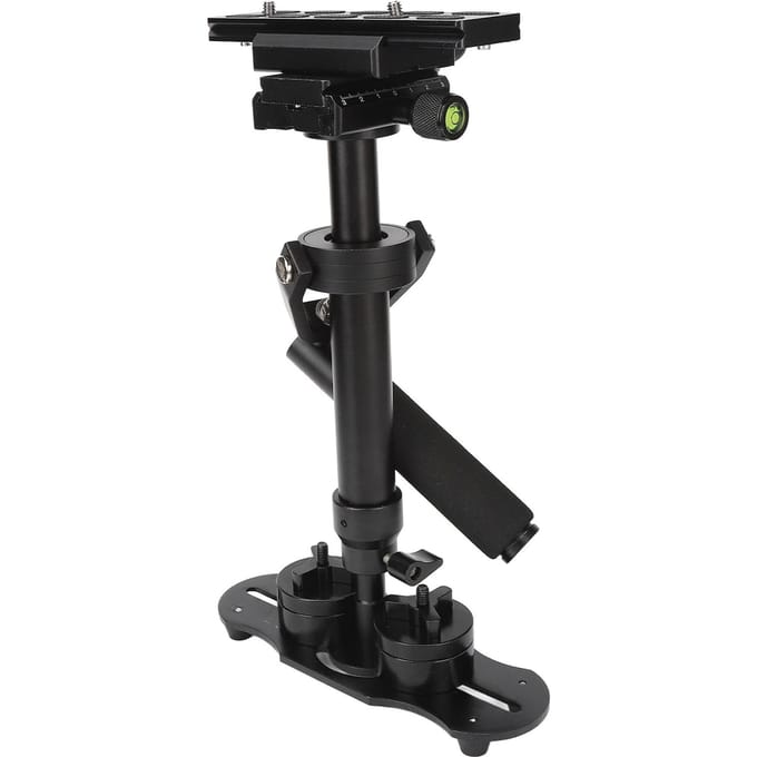 Videocamerastabilisator Hoogteverstelbaar SLR Handheld Camera Anti-Shake Schokabsorptie black