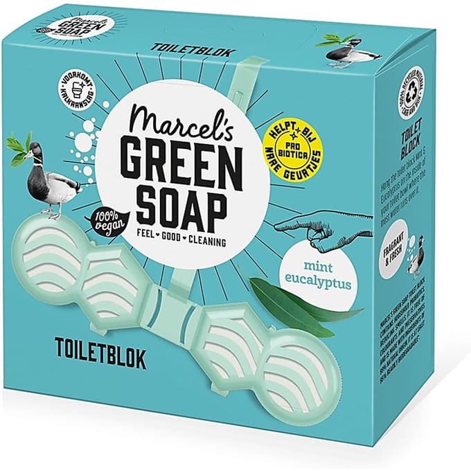 Marcel's Green Soap Toiletblok munt & eucalyptus 35 Gram