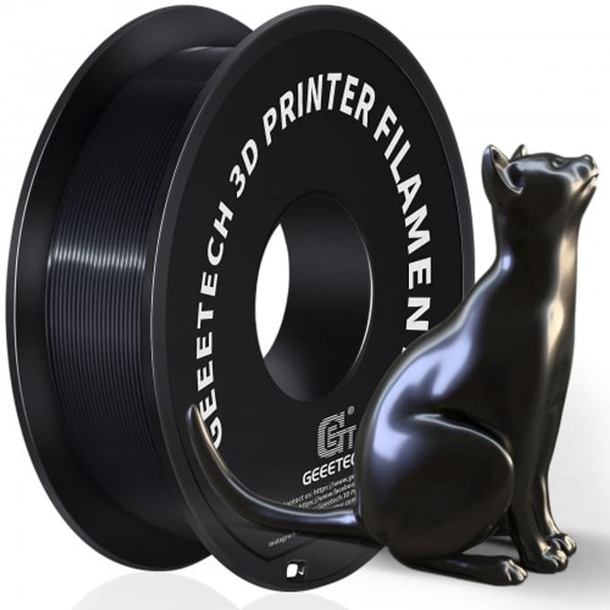 Geeetech - PLA Silk Black (1.75mm - 1kg)
