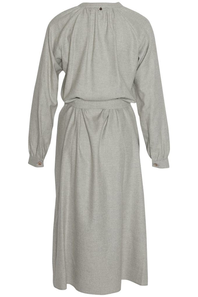 River Woods Cotton Midi Dress In Grey Größe: 44 | Midikleider Outlet | Damen | Grau
