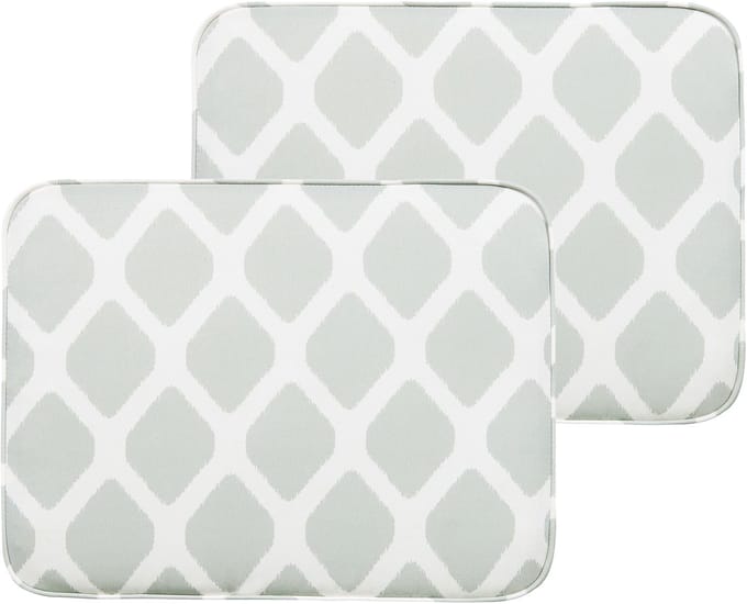 FIJI - Tuinkussen set van 2 - Wit/Mintgroen - 29 x 38 cm - Polyester