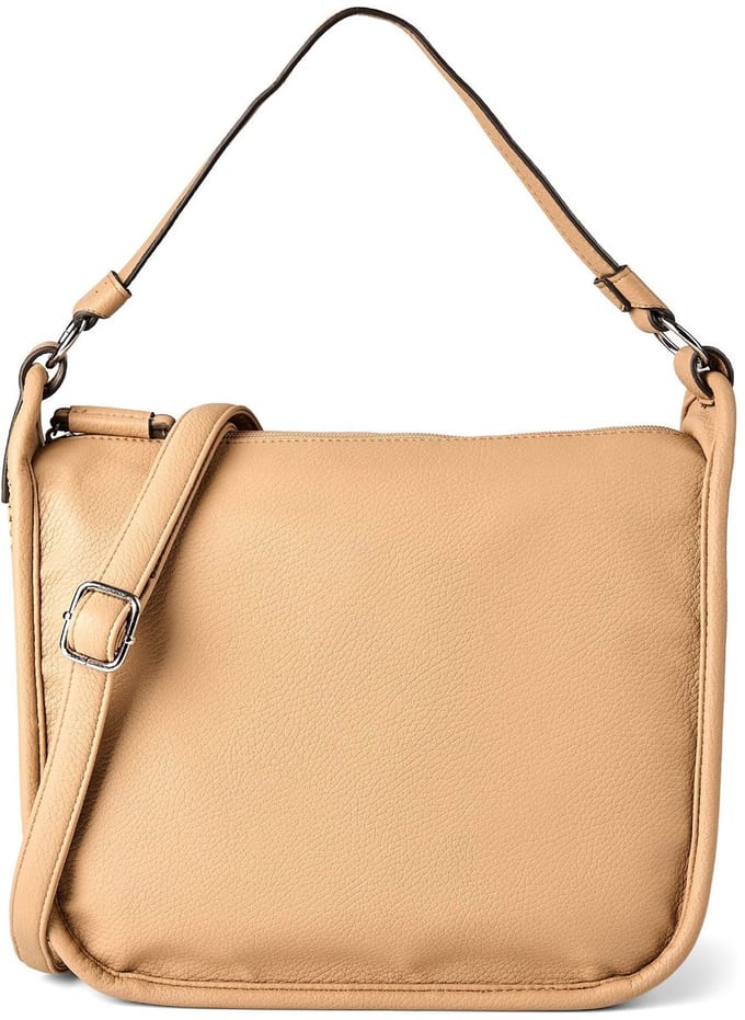 TOM TAILOR schoudertas Evann Hobo Bag Camel Lichtbruin