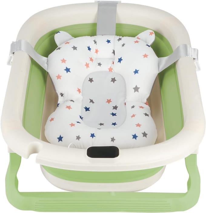 Opvouwbaar Babybad met Temperatuurweergave en Zitkussen