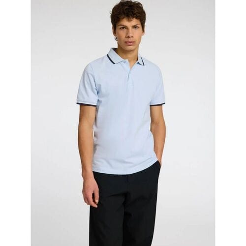 T-shirt Selected 16095852 ATLAS-CASHMERE BLUE